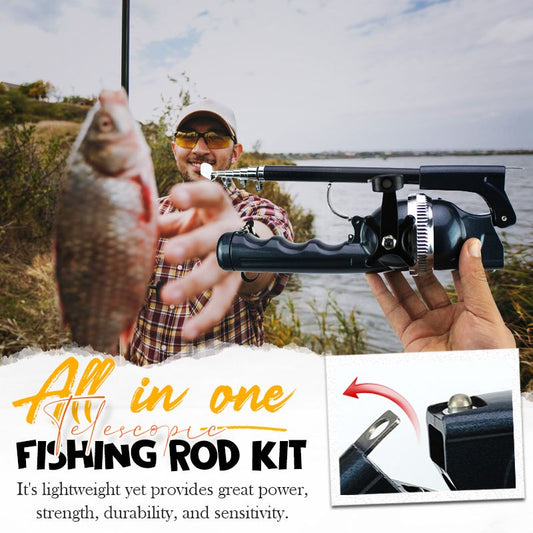 🎣Ellengedhetetlen a szabadidős horgászathoz✨ Univerzális teleszkópos horgászkészlet🐟