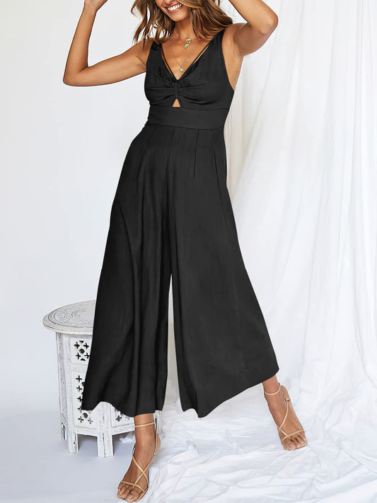 🎁Korlátozott idő 49% KI⏳V-nyakú, magas derekú Jumpsuit