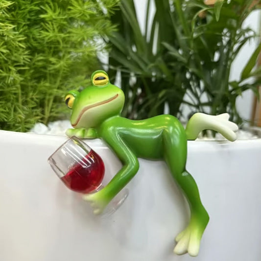 🎁 Korlátozott idejű ajánlat: Vásároljon 2, kap 1 🐸Miniatűr béka figurák növényi dekorációk