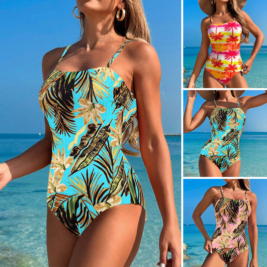 🌸 Mintás női egyrészes fürdőruha