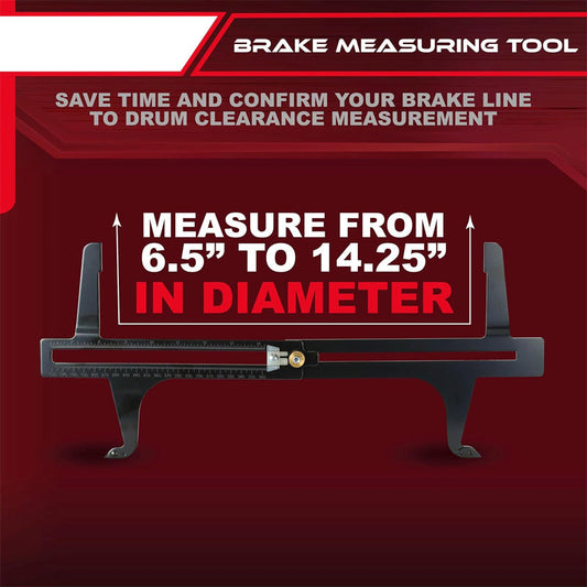 🔥Fékpofa mérő vonalzó dupla skála