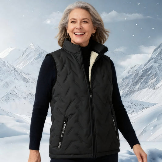 ✨️❄️ Unisex Téli Meleg, Ujjatlan, Steppelt Mellény Puhafleece Béléssel