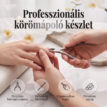 💖3 darabos professzionális körömápoló csipesz- és tolókészlet