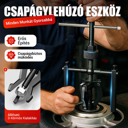 Munkatakarékos 3 pofás elválasztó csapágyszerkezet