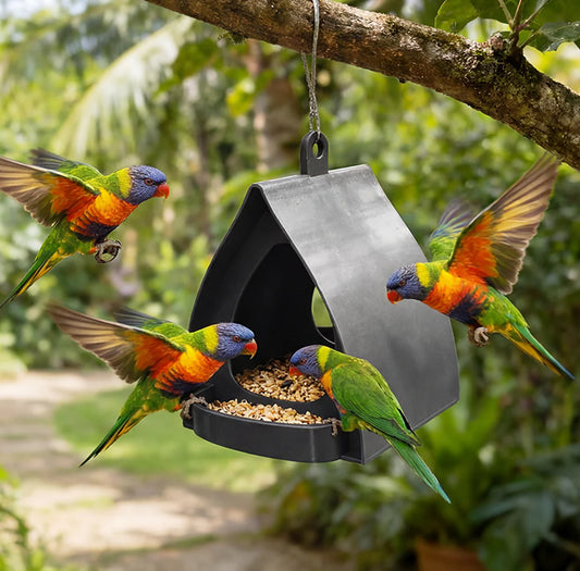 🦜Fedett függő madáretető