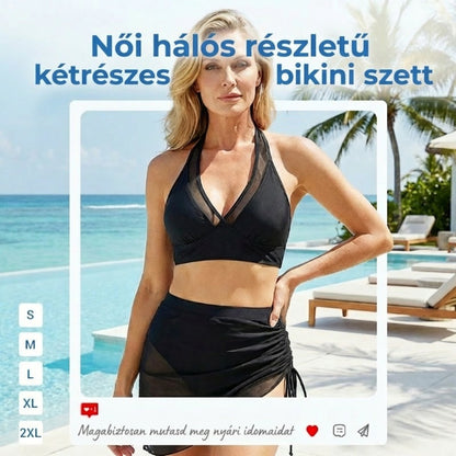 🏝️ Csábító testformáló fürdőruha szett – Áttetsző hálós, feszesít, de kényelmes | Strand, medence & nyaralás stílusban, biztonságos belső réteggel 💖👙✨