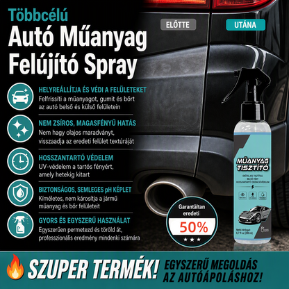 🔥Többcélú, hatékony autó műanyag-felújító spray