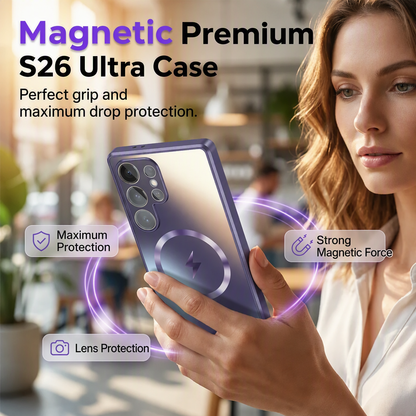 📱🧲 50% kedvezmény! Mágneses tok a Samsung Galaxy S26 Ultra / S25 / S24 modellekhez – puha AG matt felület, azonnali mágneses rögzítés és teljes kameravédelem ✨