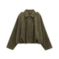 🔥 LAST DAY PROMOTION - 50%OFF 🔥 Trendy Autumn Military Short Jacket for Women