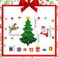 🎁🎅 Karácsonyi témájú mágneses matrica🎄
