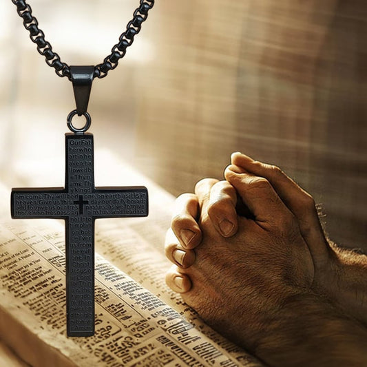 【🔥Vásárolj 1-et, kapsz 2-t ingyen】🙏Miatyánk kereszt nyaklánc
