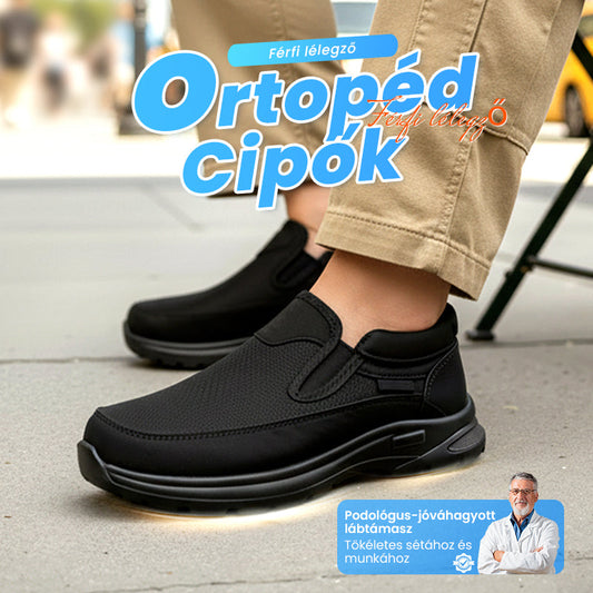 👟2026 Új ortopédiai szellőző férfi csizma – Slip-On stílus🎁Ingyenes zokni pár