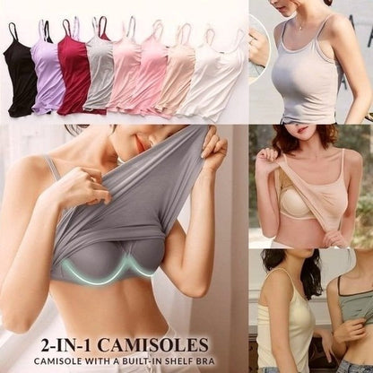 【S-6XL】👙Szexi Gathering Bra Tank Top beépített melltartóval