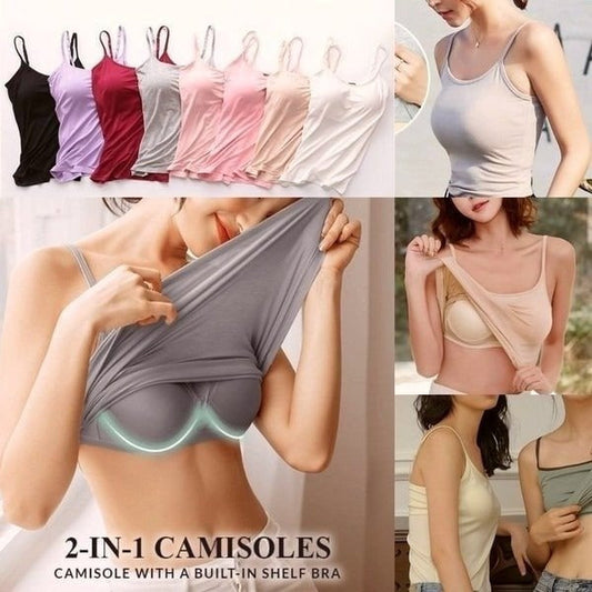 【S-6XL】👙Szexi Gathering Bra Tank Top beépített melltartóval
