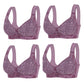 🌸L-5XL👙Elöl Záródó Kosár Nélküli Pamutos Nagyméretű Melltartó