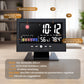 ⏰Digitális LED hőmérséklet- és páratartalom-monitor, időjárás-előrejelzés, LED asztali ébreszt