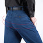 👖[Summer Essentials] Férfi egyenes szárú, magas derekú farmerek