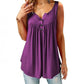 【S-6XL】💖Kényelmes laza gomb ujjatlan Tank Top nőknek
