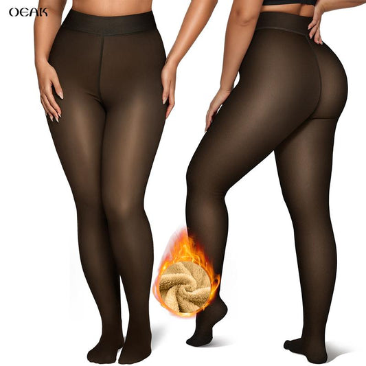 Az eredeti varázslatos polár bélésű leggings, áttetsző műharisnyanadrág