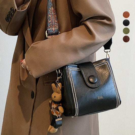 🌹Rózsa nyaklánc ingyen👜Vintage divat táska állítható szélesebb vállpánttal