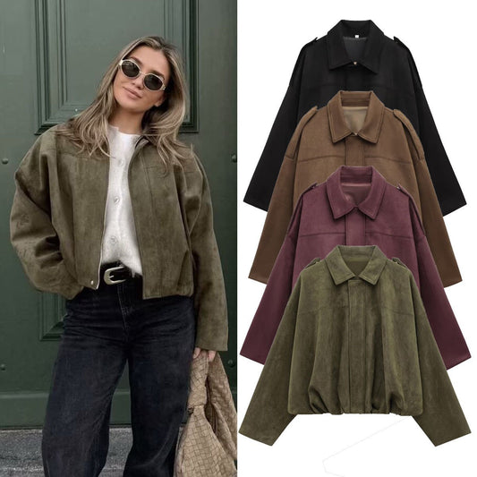 🔥 LAST DAY PROMOTION - 50%OFF 🔥 Trendy Autumn Military Short Jacket for Women