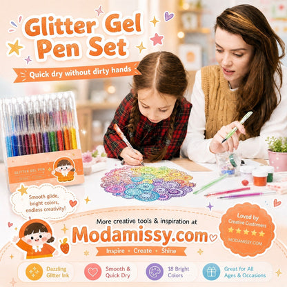 🔥CSUPÁN AZ UTOLSÓ NAPON ÉRVÉNYES AKCIÓ!! ✨Több mint 50 000 eladott darab!🎁Csillogó gél tollkészlet – sima írás 🎨
