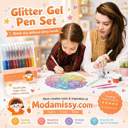 🔥CSUPÁN AZ UTOLSÓ NAPON ÉRVÉNYES AKCIÓ!! ✨Több mint 50 000 eladott darab!🎁Csillogó gél tollkészlet – sima írás 🎨