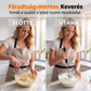 🍰⚡ Rozsdamentes acél félautomata kézi habverő –🥄 Nyomásra működő kialakítás, amely percek alatt tökéletes habot készít 🥛