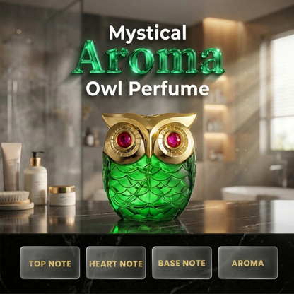 🦉 MOST 50% KEDVEZMÉNY! 🌙 Mystical Eau de Parfum – Titokzatos illat és elegáns bagoly alakú üveg – Hosszú hatástartamú, tökéletes ajándéknak vagy egyedi stílus kialakításához 💎✨