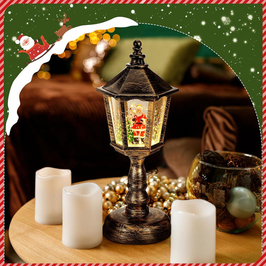 Karácsonyi hóesés éjszakai dekorációs világítás – zenelejátszási funkcióval