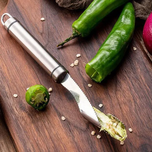 Azonnal távolítsa el a paprika magját! Rozsdamentes acél paprika magozó🌶️