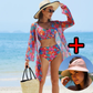 👙 Női divatos, szexi, nyomtatott fürdőruha 3 darabos szett