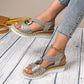 🌞Nyári kiárusítás: 40%-os kedvezmény👡Női Divat Nyitott Sarokú Wedge Sandálok🏖️