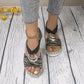 🌞Nyári kiárusítás: 40%-os kedvezmény👡Női Divat Nyitott Sarokú Wedge Sandálok🏖️