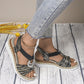 🌞Nyári kiárusítás: 40%-os kedvezmény👡Női Divat Nyitott Sarokú Wedge Sandálok🏖️