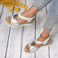 🌞Nyári kiárusítás: 40%-os kedvezmény👡Női Divat Nyitott Sarokú Wedge Sandálok🏖️