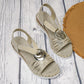 🌞Nyári kiárusítás: 40%-os kedvezmény👡Női Divat Nyitott Sarokú Wedge Sandálok🏖️