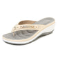 👣Női Arch Support Soft Cushion Flip Flops Thong szandálok papucsok