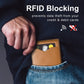 Időkorlátozott kedvezmény!!🏆RFID-védelemmel ellátott bőr és szénszálas hitelkártyatartó