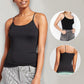 【S-6XL】👙Szexi Gathering Bra Tank Top beépített melltartóval