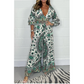 S-5XL🥰Női V-nyakú, nyomtatott Jumpsuit