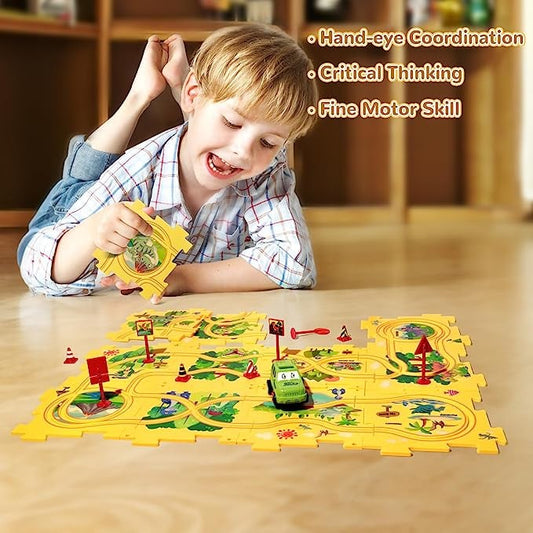 🔥Forró eladás - 40% OFF🔥Gyermek oktatási puzzle pálya autó játékkészlet