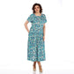 【S-4XL】🏖️Nyári mintás sifon ruha