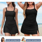 🌸Női Vintage hasi ellenőrzés két darab Tankini fürdőruhák🩱
