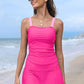 🌸Női Vintage hasi ellenőrzés két darab Tankini fürdőruhák🩱
