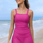 🌸Női Vintage hasi ellenőrzés két darab Tankini fürdőruhák🩱