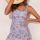 🌸Női Vintage hasi ellenőrzés két darab Tankini fürdőruhák🩱