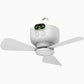 🌬️ Újratölthető mennyezeti ventilátor LED lámpákkal – Hűvös és világos bárhol ✨