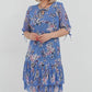 💝Utolsó 50 darab🌹Ingyenes rózsaszín nyaklánc🌹Elegáns sifon hosszú pliszírozott ruha rövid ujjakkal👗