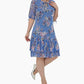 💝Utolsó 50 darab🌹Ingyenes rózsaszín nyaklánc🌹Elegáns sifon hosszú pliszírozott ruha rövid ujjakkal👗